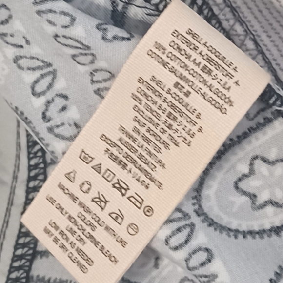 Free People Boho All Patched Up Chambray Bandana Button Down Shirt - Picture 11 of 13